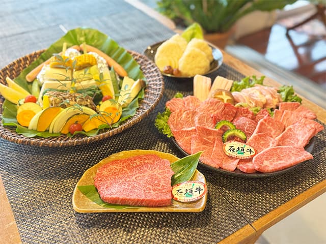 島食材BBQディナー（一例）